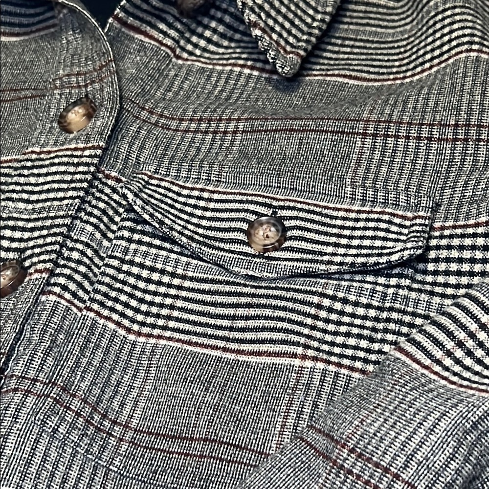 Madewell Plaid Shacket. Size XS - Picture 3 of 9